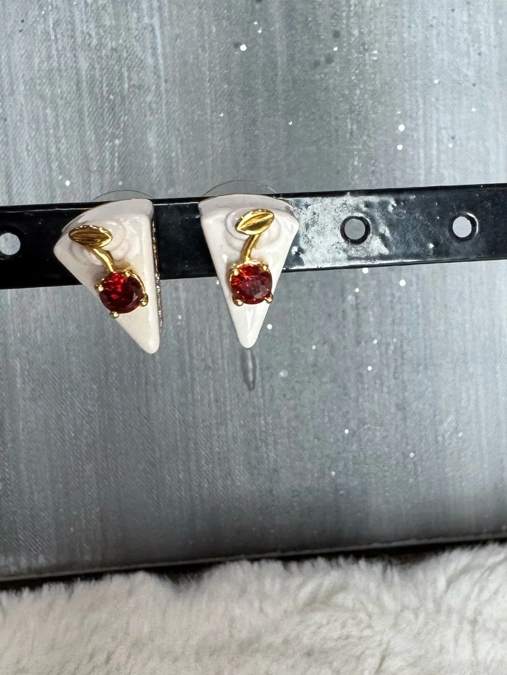 Kate Spade Pastry Shop Cake Crystal Stud Earrings